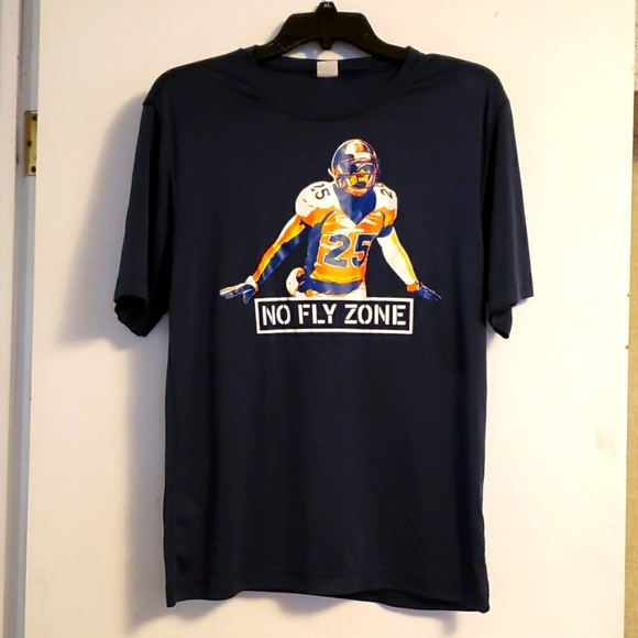 Denver Broncos Chris Harris "No Fly Zone" Shirt - Picture 1 of 2